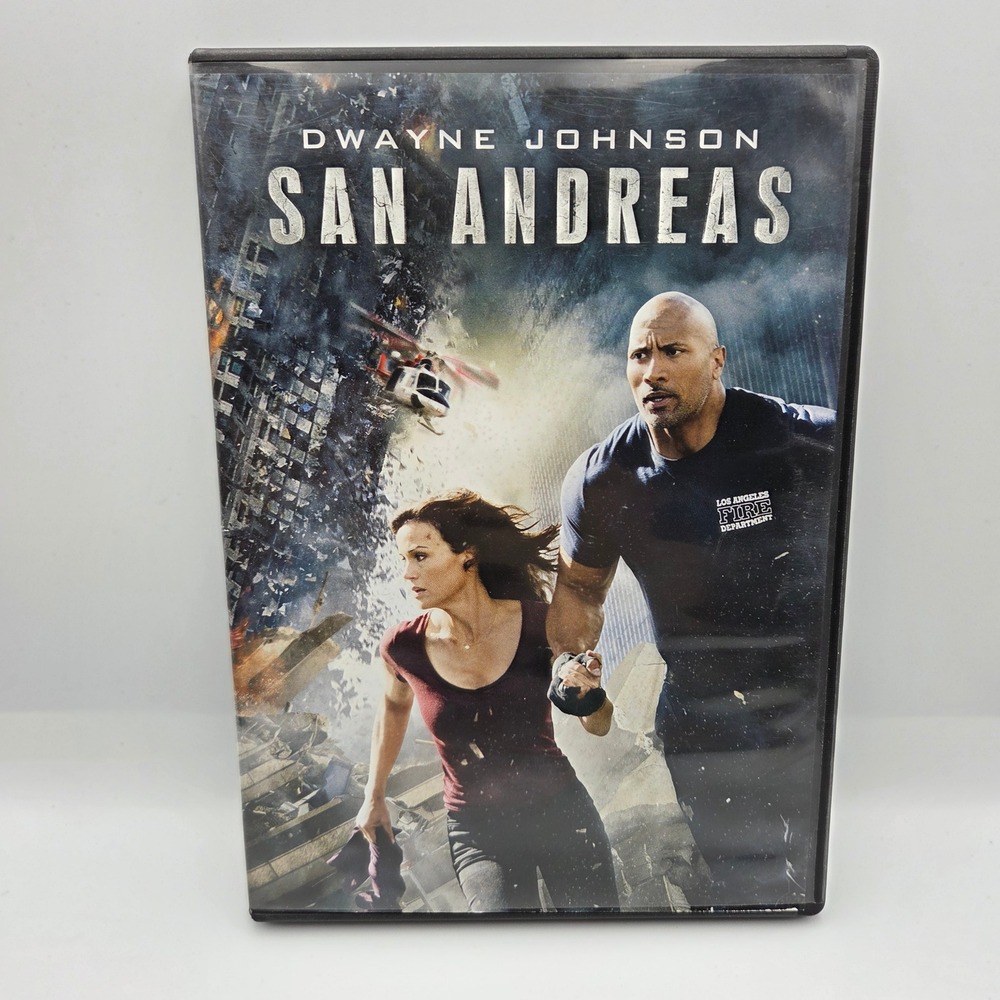San Andreas DVD Dwayne Johnson The Rock Action Disaster Movie 2-Disc Widescreen